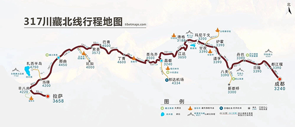 去西藏自駕游線路